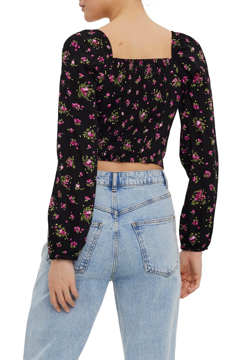 VERO MODA Anna Long Sleeve Crop Top, Alternate, color,