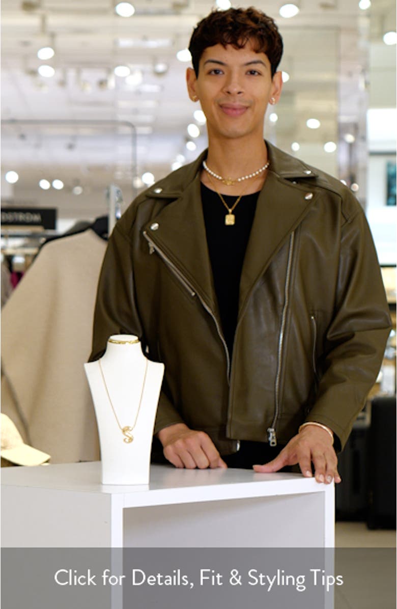 Bubble Initial Pendant Necklace, sales video thumbnail