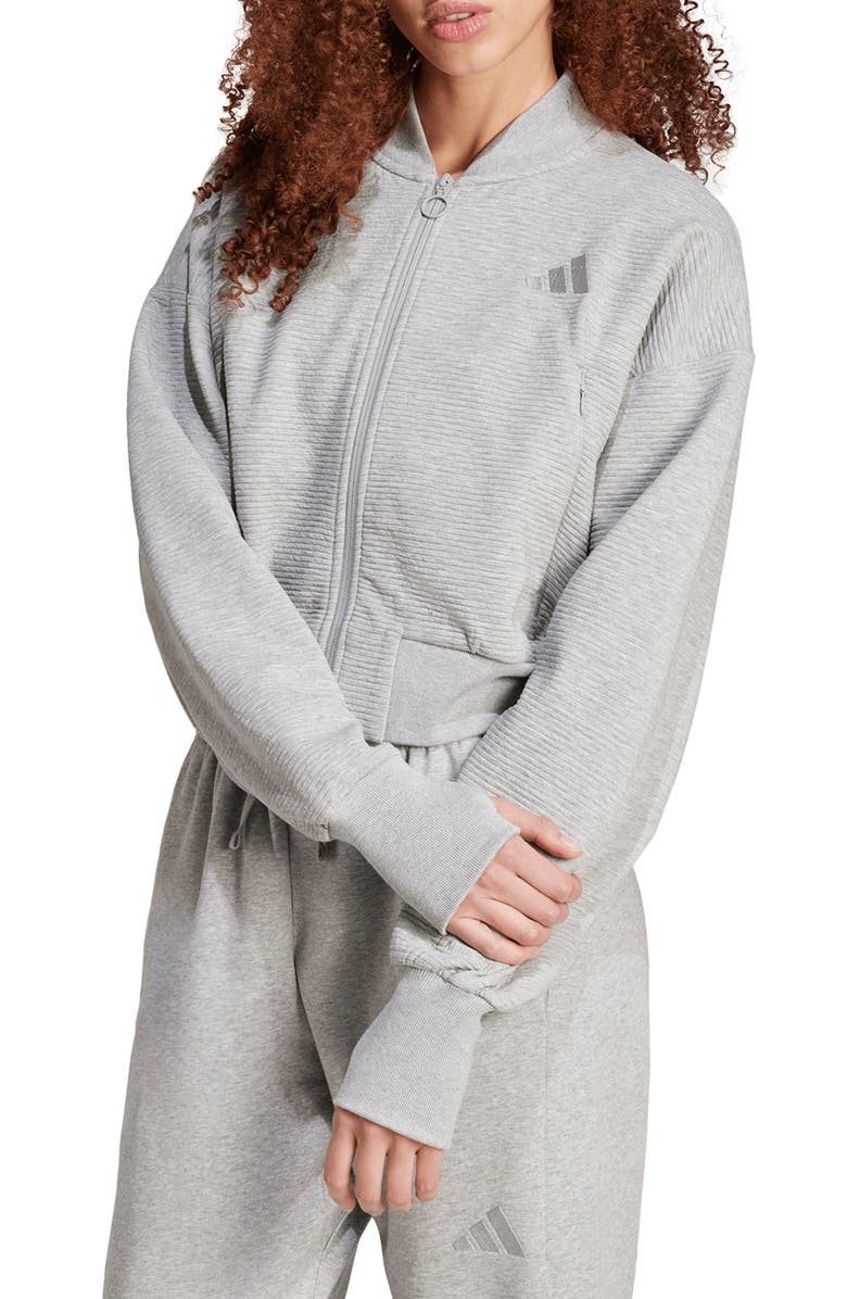 adidas All Szn Fleece Zip Jacket, Main, color, 