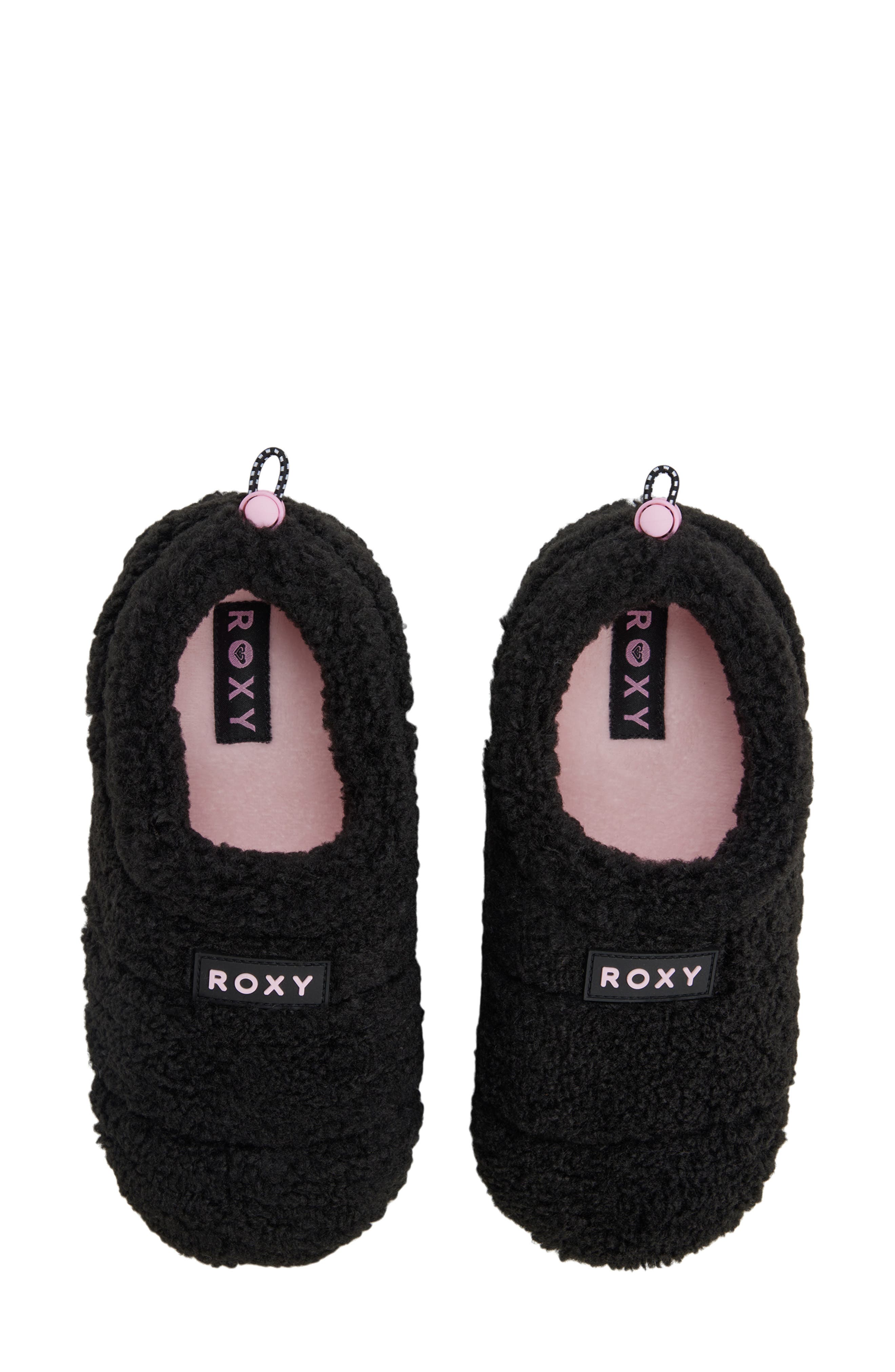 Roxy Colorado Faux Shearling Slipper, Alternate, color, Black