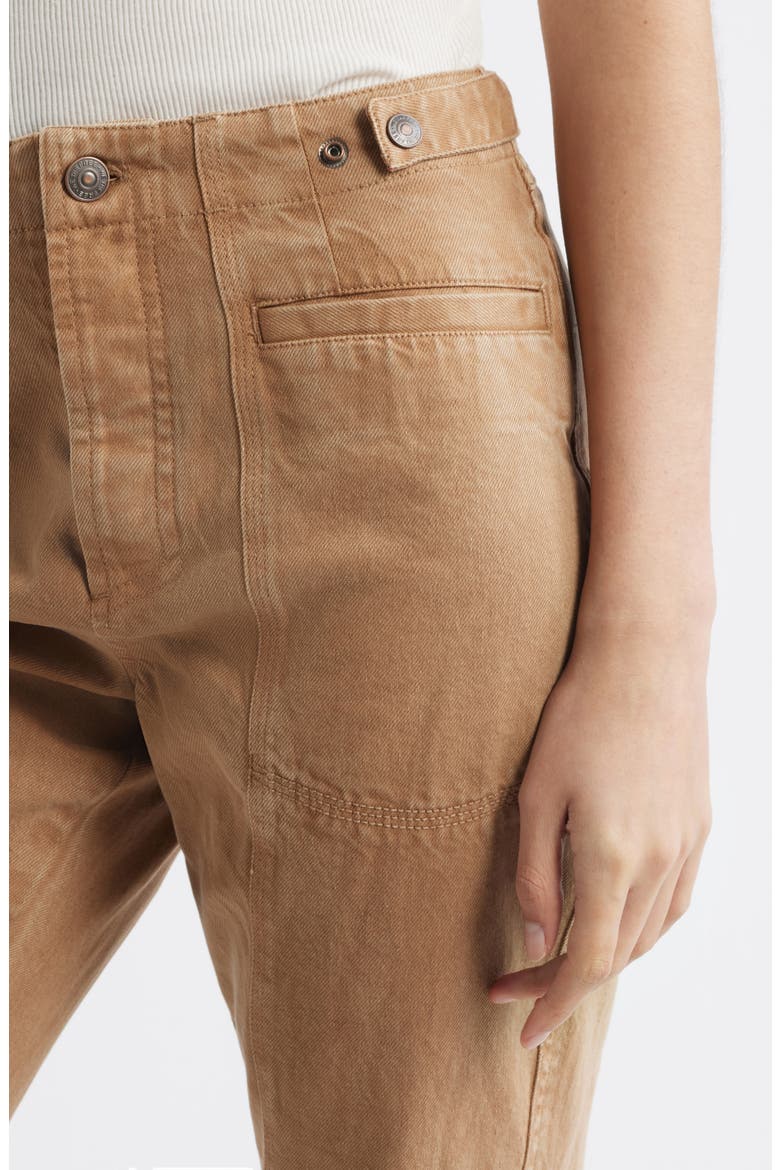 High Waist Bootcut Jeans, Alternate, color, TANNIN