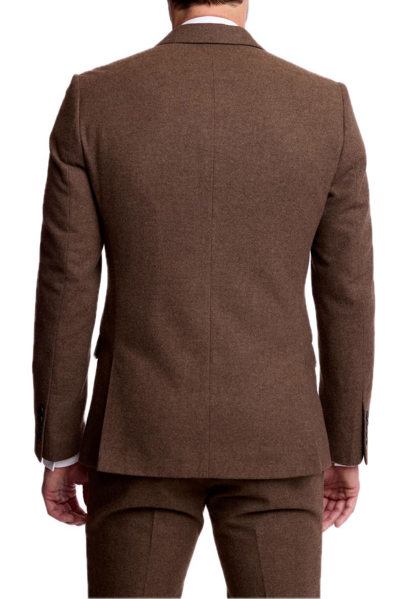 Dover Slim Notch Tweed Suit Jacket, Alternate, color, BROWN TWEED