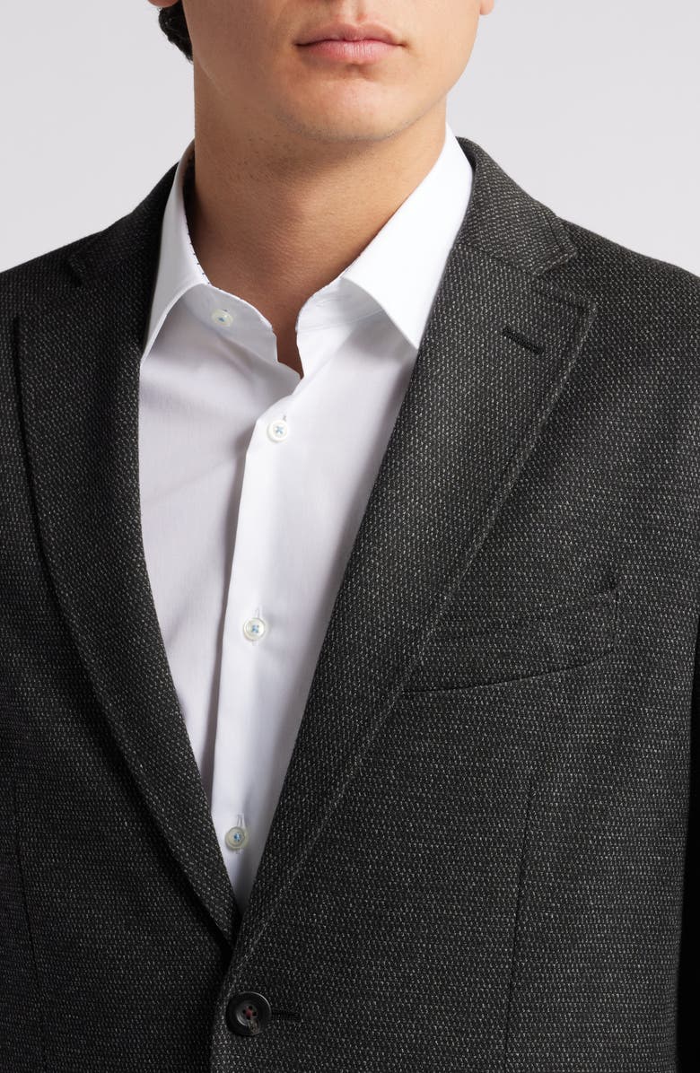 GRUNER 1949 Alfi Textured Knit Sport Coat, Alternate, color, Charcoal