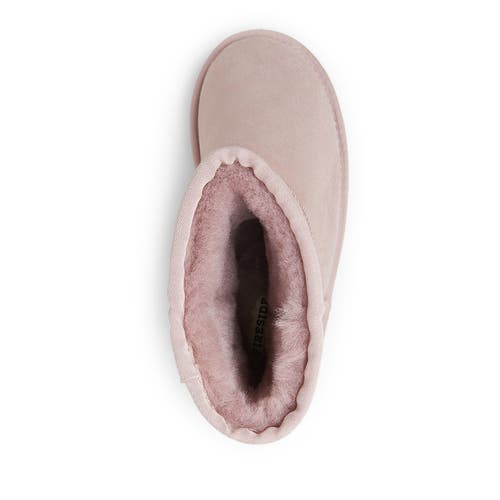 Dearfoams Fireside By  Rosebery Genuine Shearling Boot In Pink