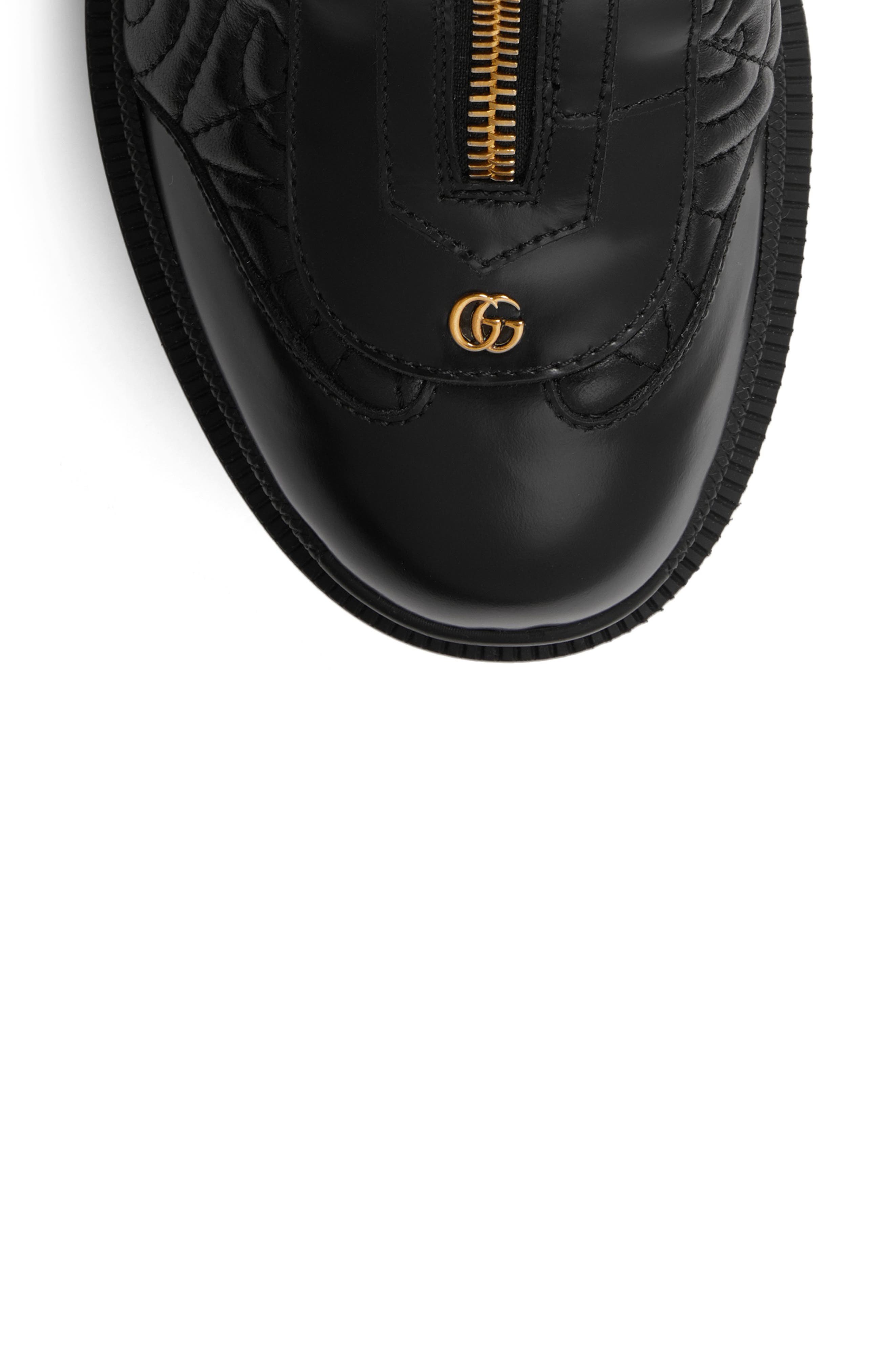 Gucci Trip G Rhombus Quilted Combat Boot, Alternate, color, 