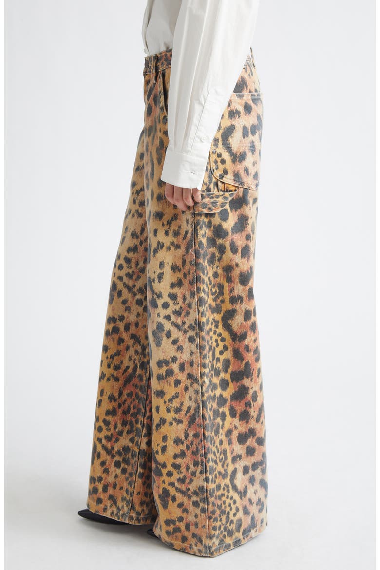 Darcy Flare Leg Jeans, Alternate, color, VINTAGE ORANGE LEOPARD