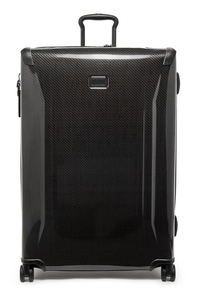 Tegra-Lite® X-Large Expandable Checked Luggage, Main, color, BLACK/ GRAPHITE