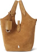 Polo Ralph Lauren Small Suede Convertible Crossbody Tote