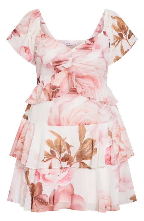 Sienna Floral Tiered Ruffle Dress