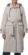 Bernardo Hooded Functional Raincoat