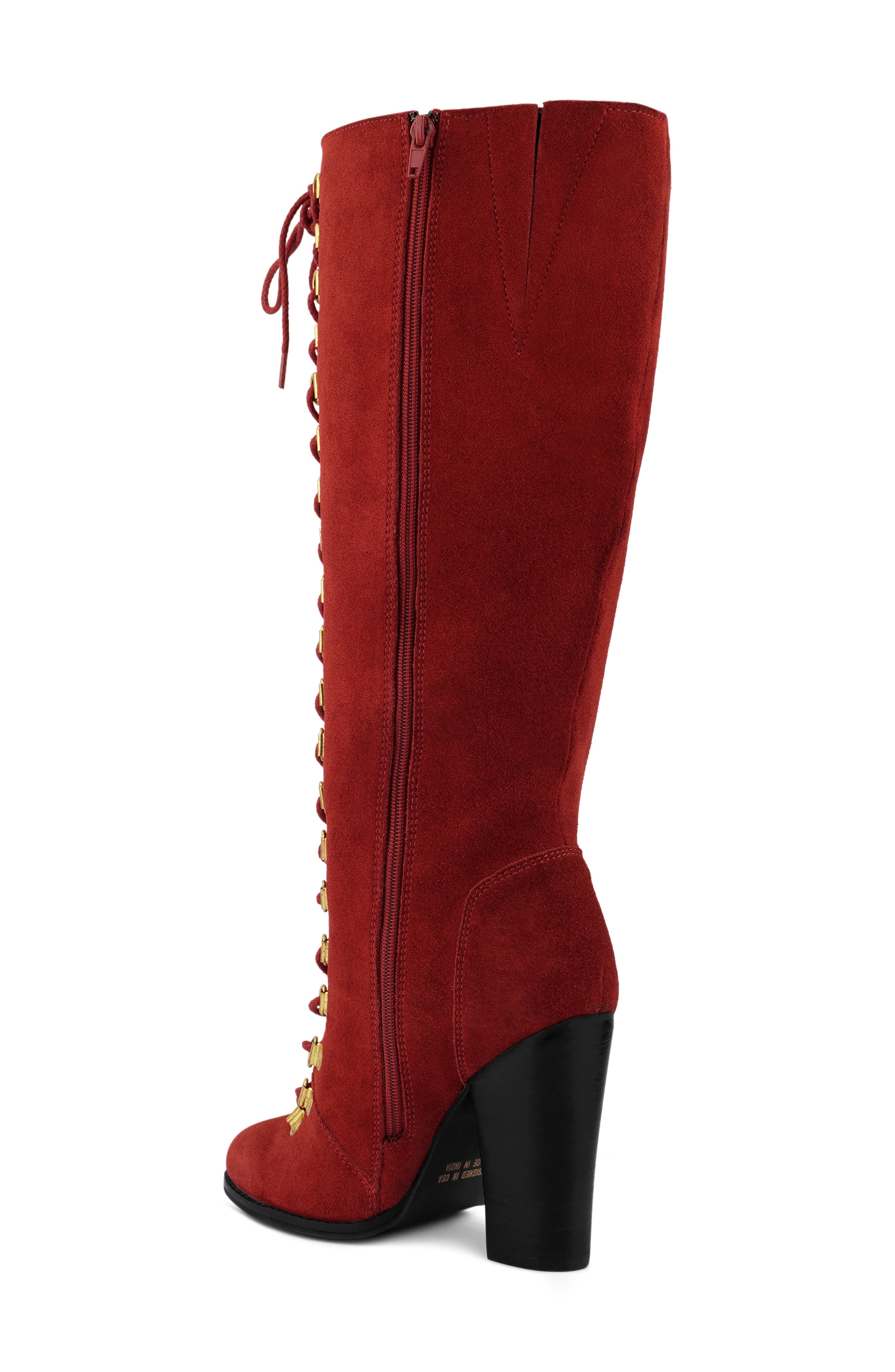 Rag & Co Street Slay Knee High Boot, Alternate, color, Red