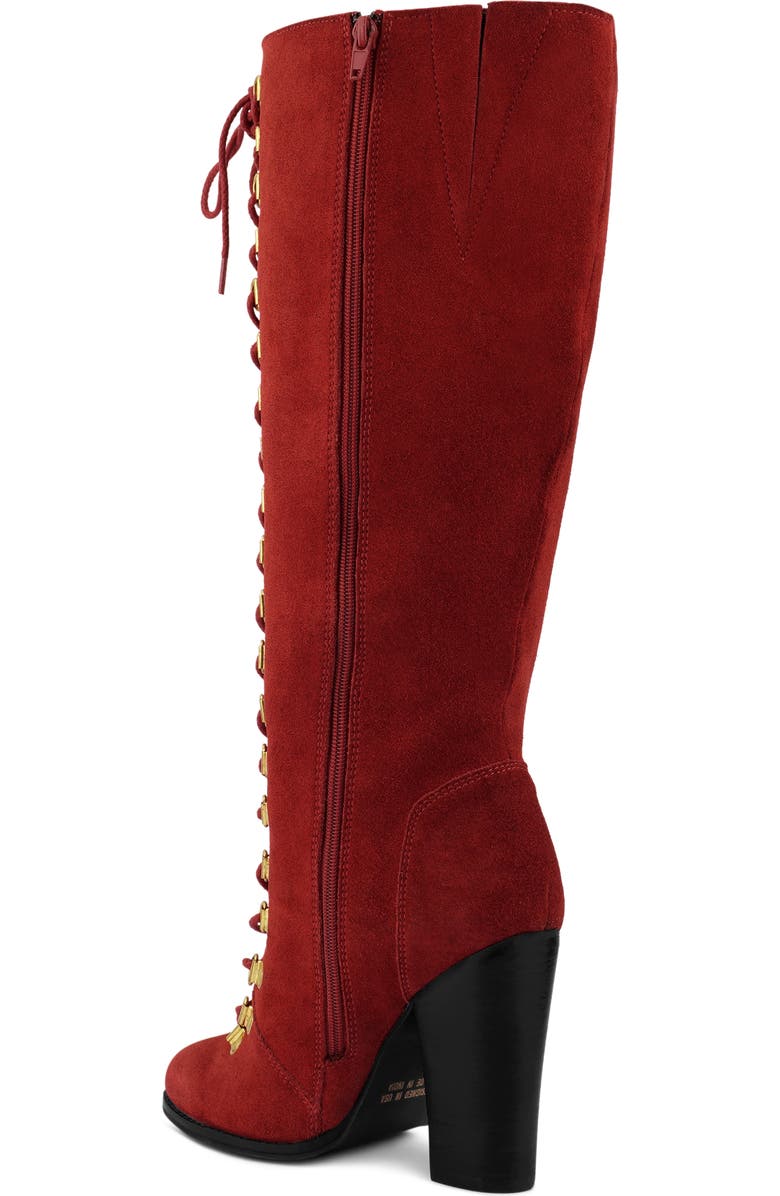 Rag & Co Street Slay Knee High Boot, Alternate, color, Red