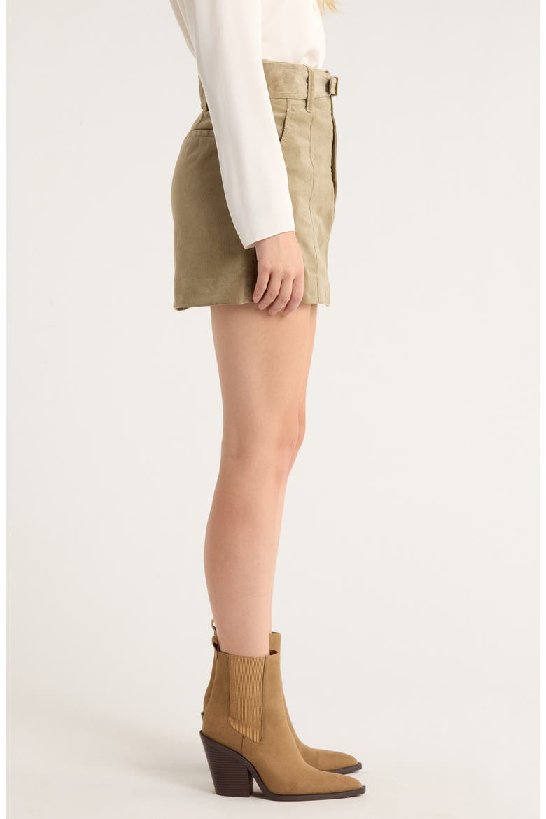 Anised Belted Corduroy Miniskirt, Alternate, color, DUSTY OLIVE