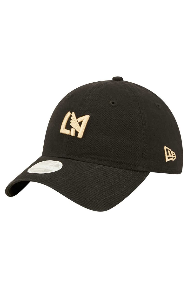 New Era Women's New Era Black LAFC Icon 9TWENTY Adjustable Hat, Main, color,