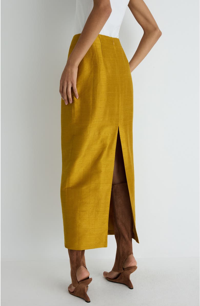 Romy Veda Skirt, Alternate, color, Gold Gleam