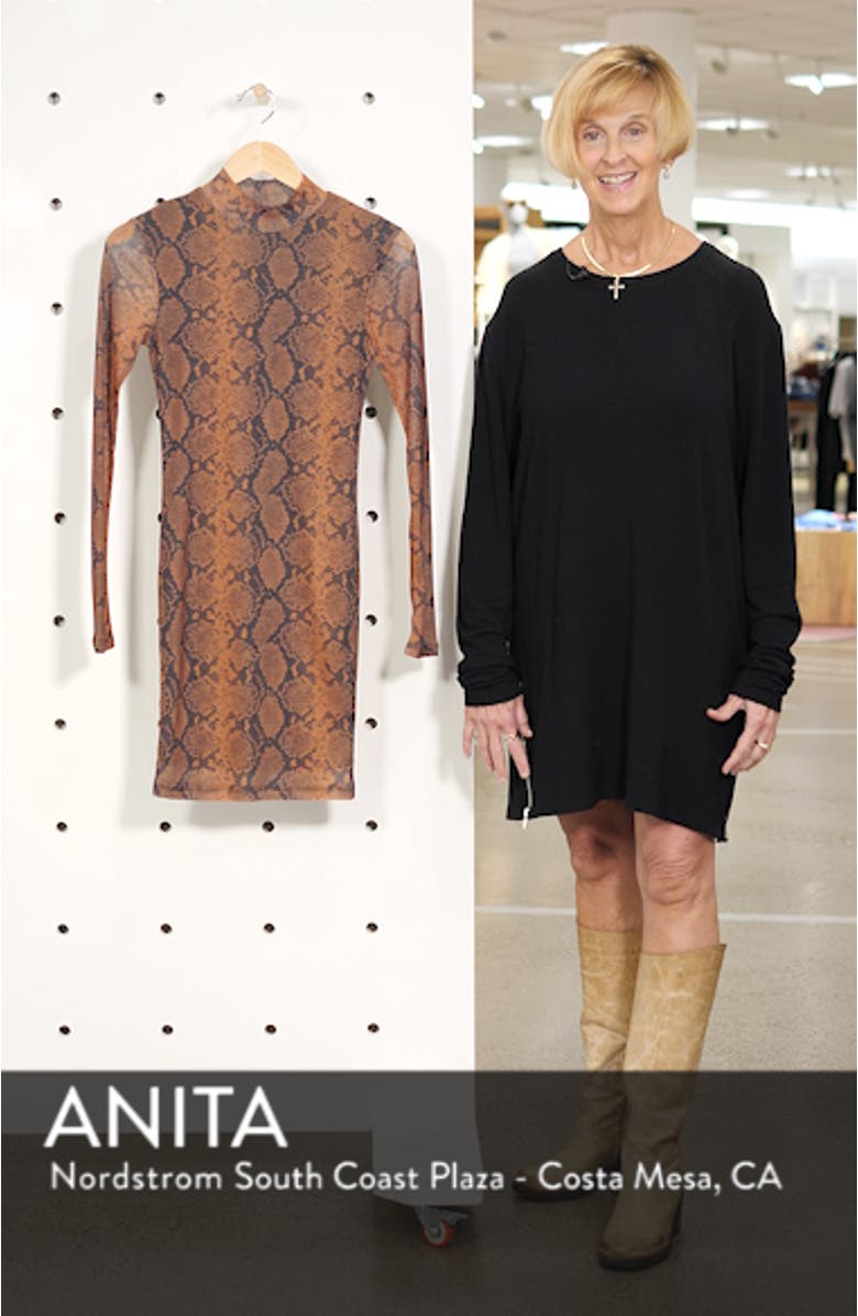 Snake Print Minidress, sales video thumbnail