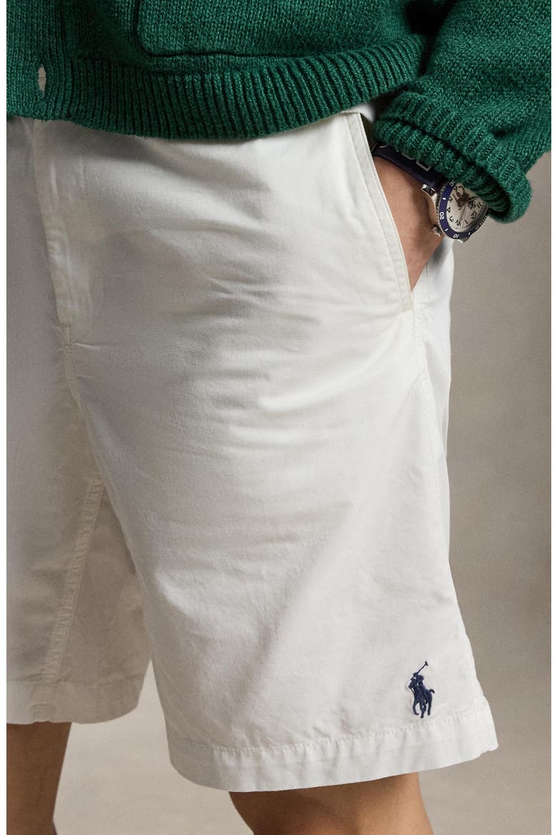 Prepster Cotton Twill Chino Shorts, Alternate, color, CERAMIC WHITE