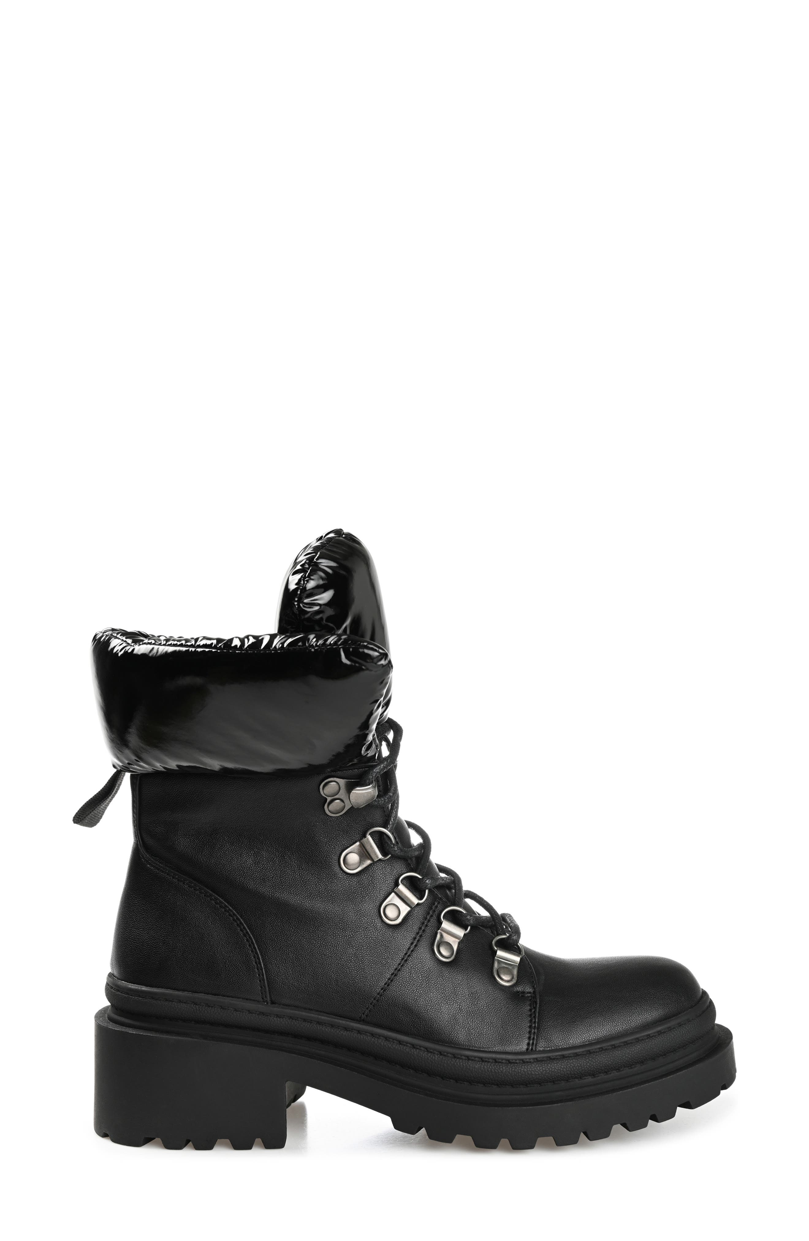 Journee Collection Irrah Lug Sole Boot, Alternate, color, Black
