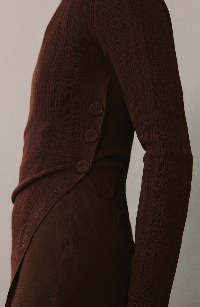 MANGO Semitransparent Rib Sweater, Alternate, color,