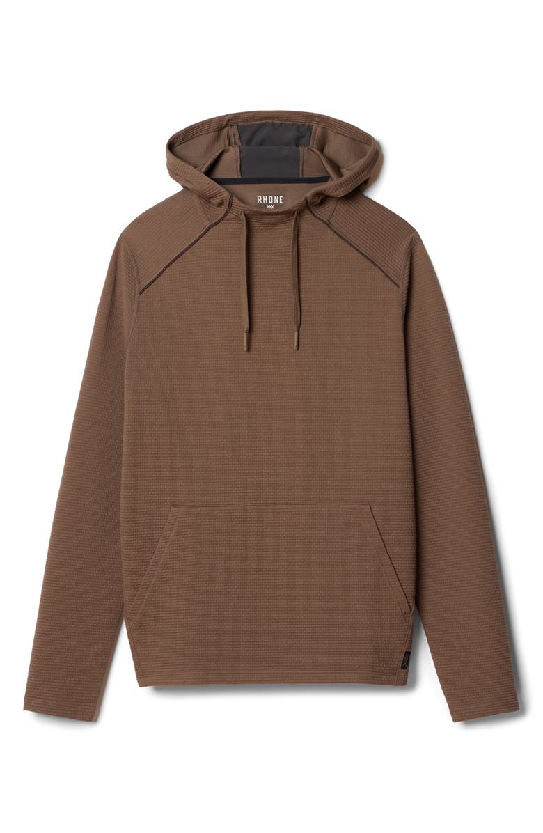 Rhone Tribeca Stretch Hoodie, Alternate, color, Chocolate Chip