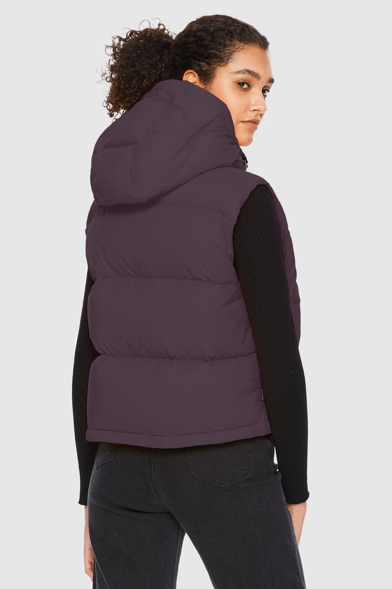 Puff-O® Down Puffer Vest, Alternate, color, Purple