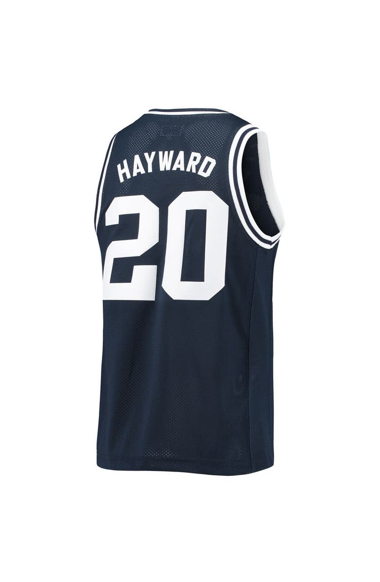 Retro Brand Men's Original Retro Brand Gordon Hayward Navy Butler Bulldogs Commemorative Classic Basketball Jersey, Alternate, color, Navy
