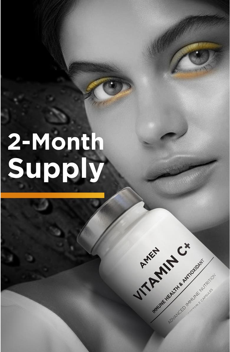 Codeage Amen Vitamin C 1285 mg Supplement with Zinc, Alternate, color, White