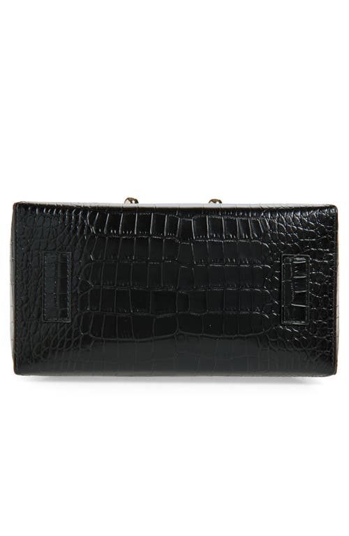 Strathberry Mosaic Croc Embossed Leather Top Handle Bag