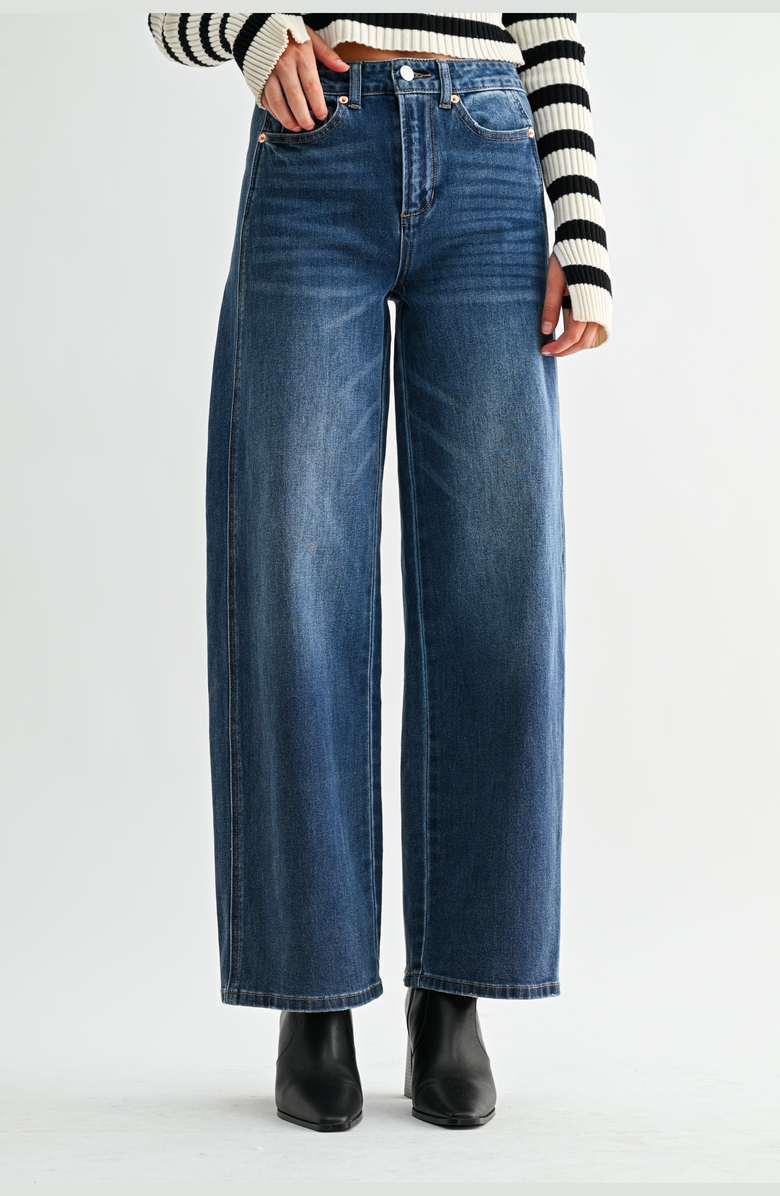Jemina Denim High Rise Balloon Pant, Main, color, Indigo