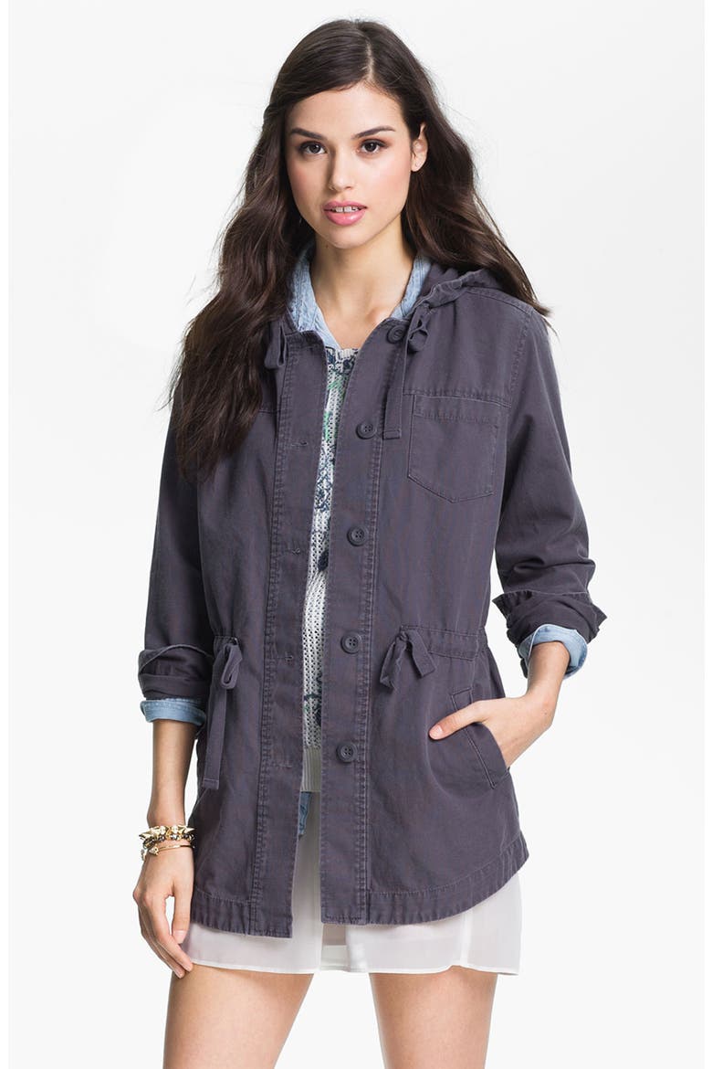 'Freestyle' Utility Parka, Main, color, GREY- STONEHENGE