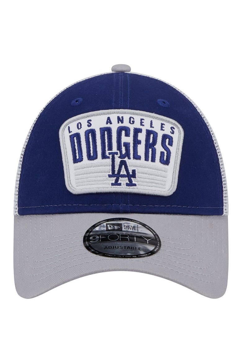 Men's New Era Royal Los Angeles Dodgers Two-Tone Patch 9FORTY Snapback Hat, Alternate, color, Royal