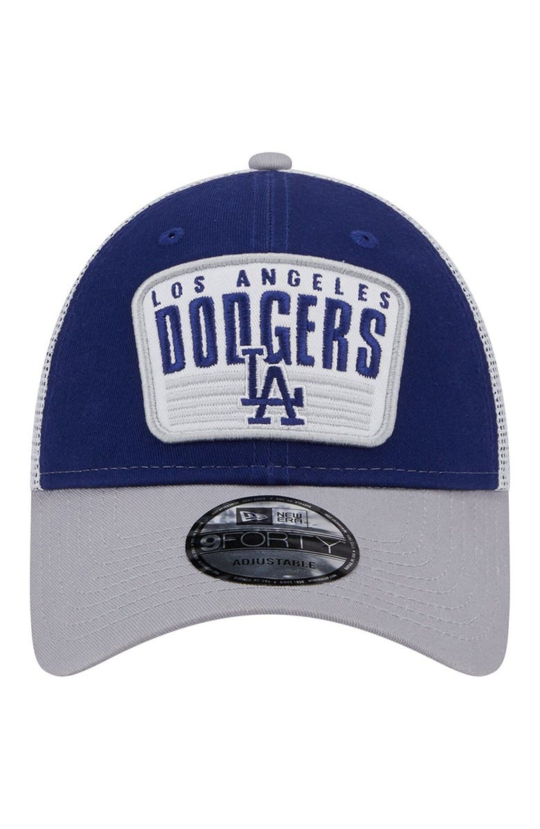 New Era Men's New Era Royal Los Angeles Dodgers Two-Tone Patch 9FORTY Snapback Hat, Alternate, color, Royal