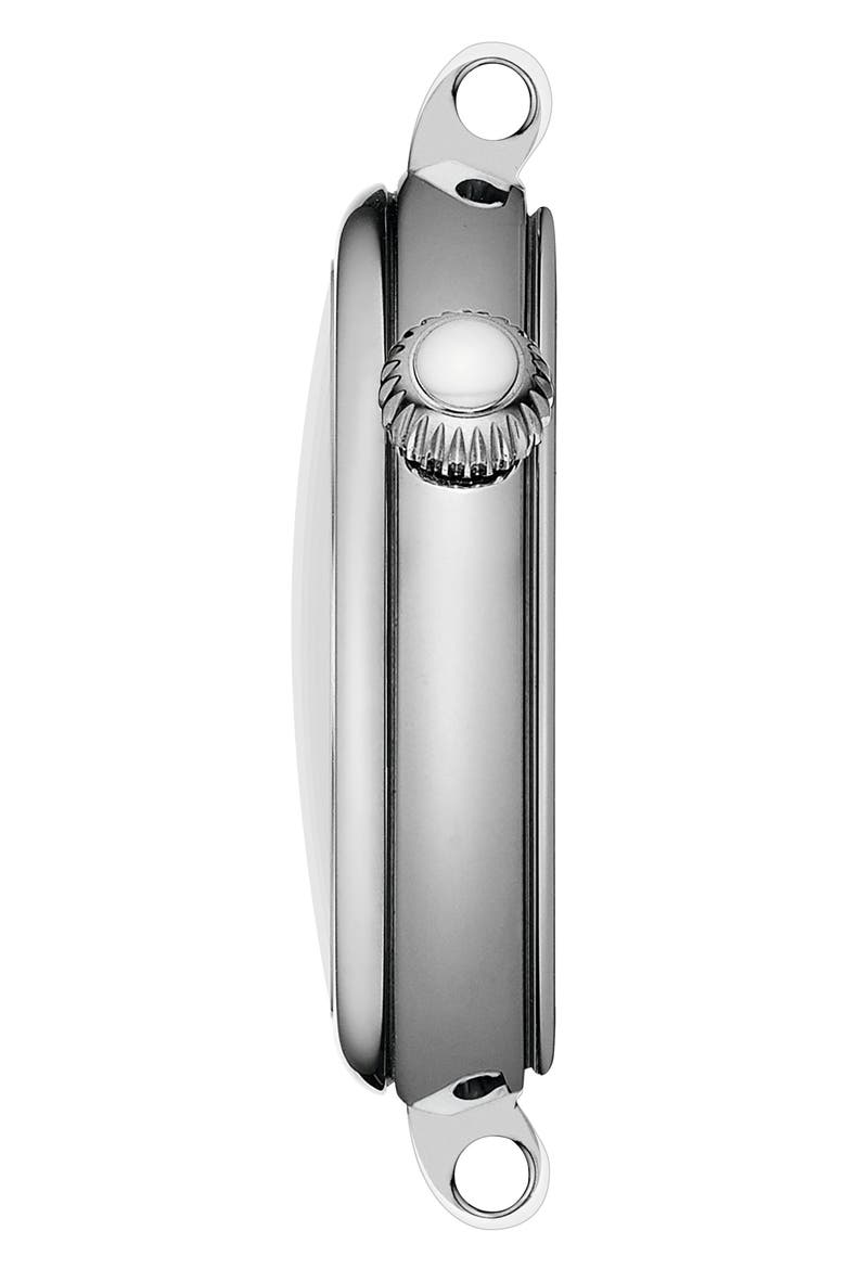 Desire Mother-of-Pearl & Diamond Bracelet Watch, 28mm, Alternate, color, WHITE/SILVER