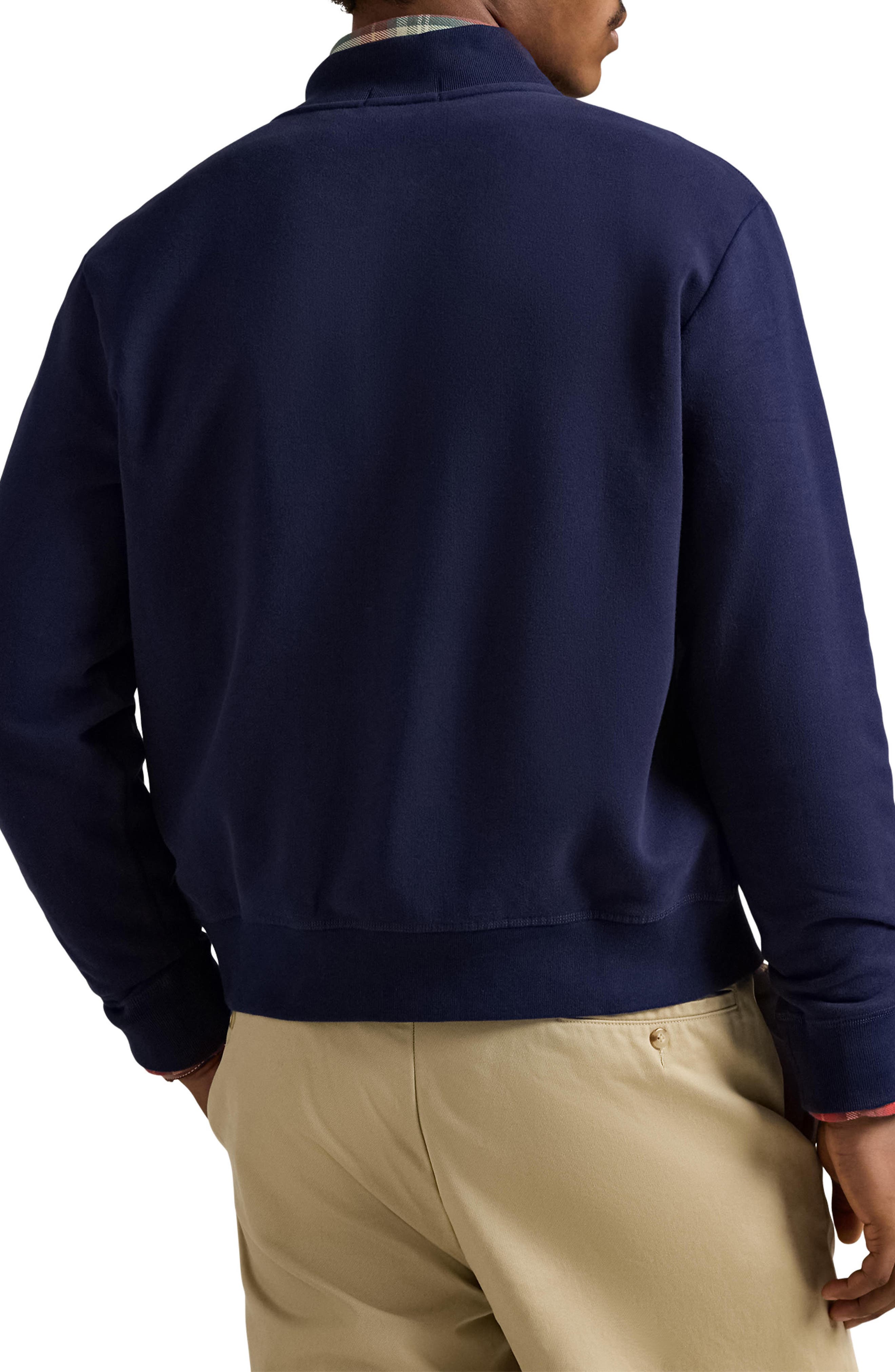Polo Ralph Lauren Logo Fleece Bomber Jacket (Men) | Nordstromrack