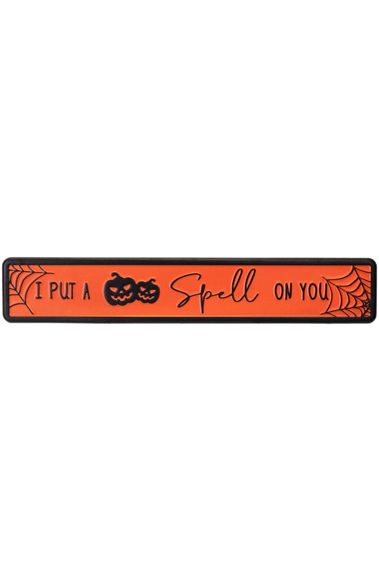 Northlight "I Put a Spell on You" Metal Halloween Wall Sign - 20", Main, color, 