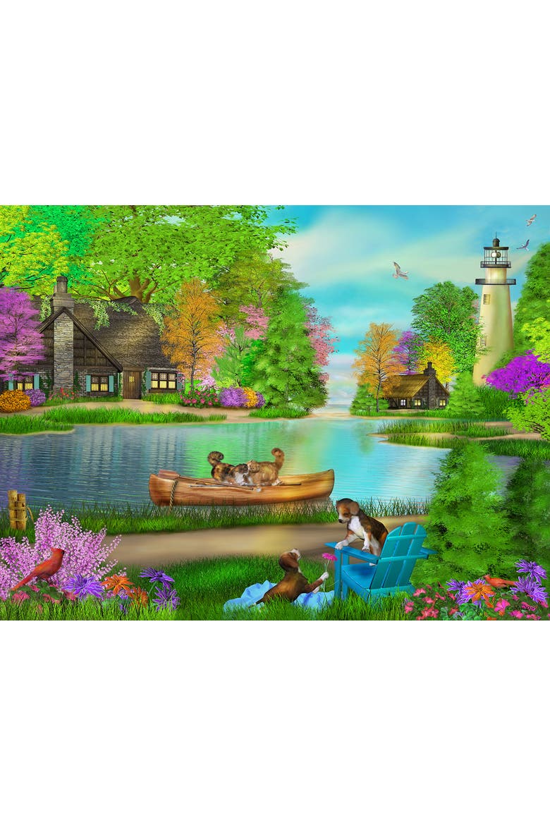By the Shore 500 piece Jigsaw Puzzle for Adults, Alternate, color, Multicolor