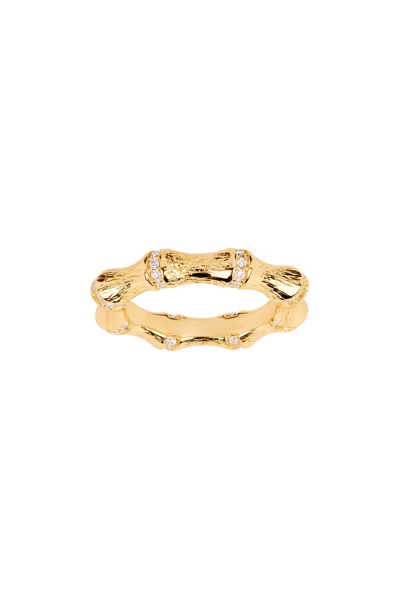 Cubic Zirconia Bamboo Band Ring video