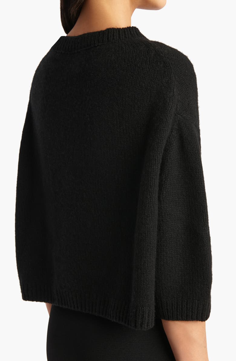 Khaite Sabina Cashmere Sweater, Alternate, color, Black