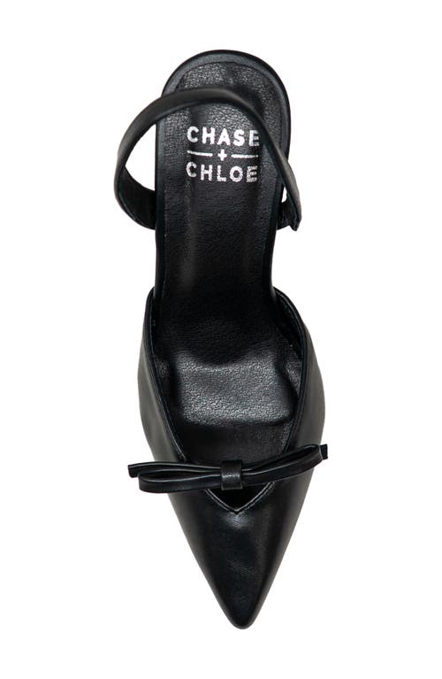 CHASE & CHLOE CHASE AND CHLOE CAMILLA SLINGBACK POINTED TOE PUMP 