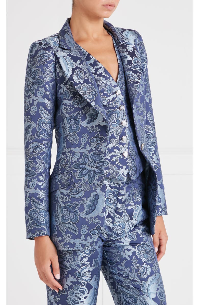Temperley London Francis Blazer, Alternate, color, Navy