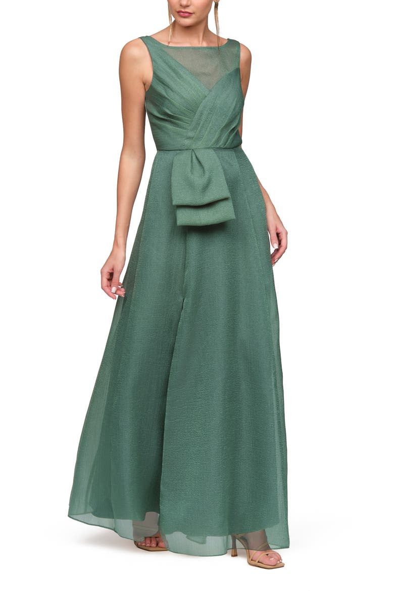 Carey Organza Gown, Alternate, color, MALLARD