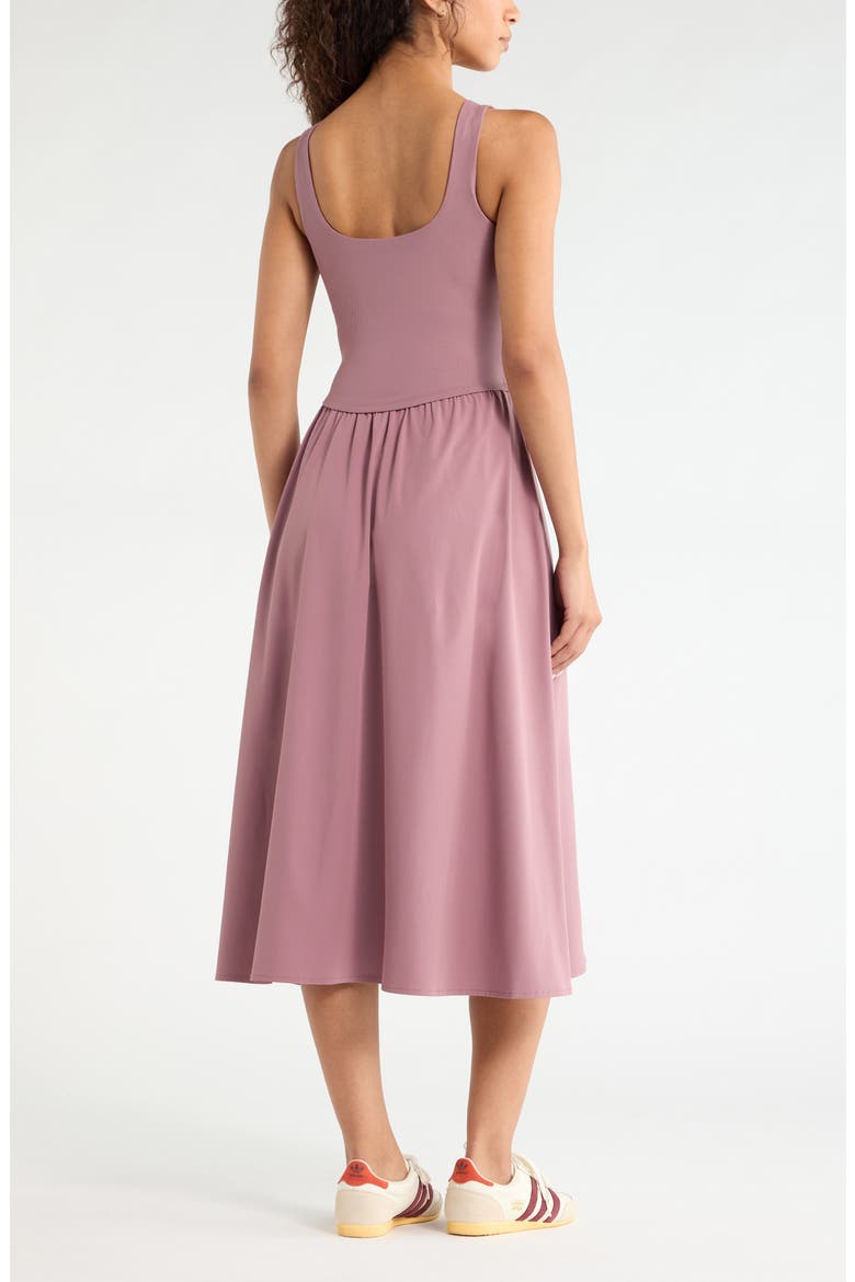 Effortless Sleeveless Midi Dress, Alternate, color, PURPLE SHAKE