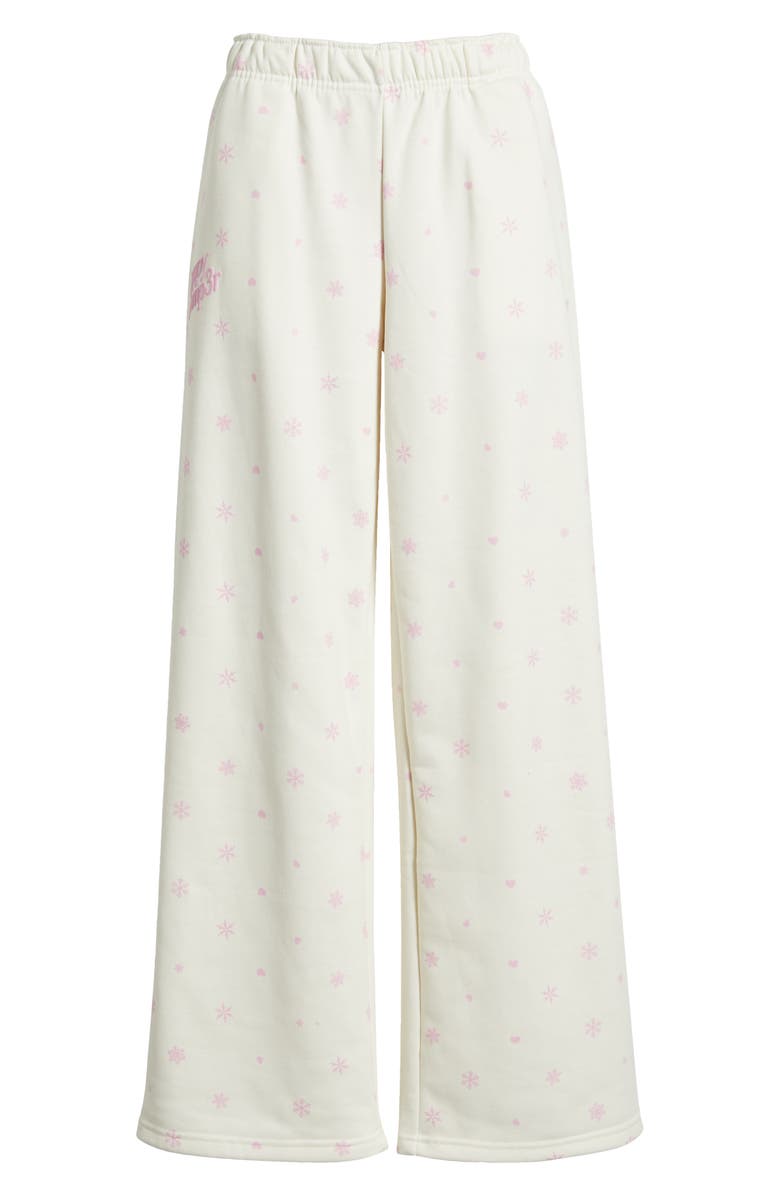 HAPPY CAMP3R Pink Flurry Core Sweatpants, Alternate, color, Cream