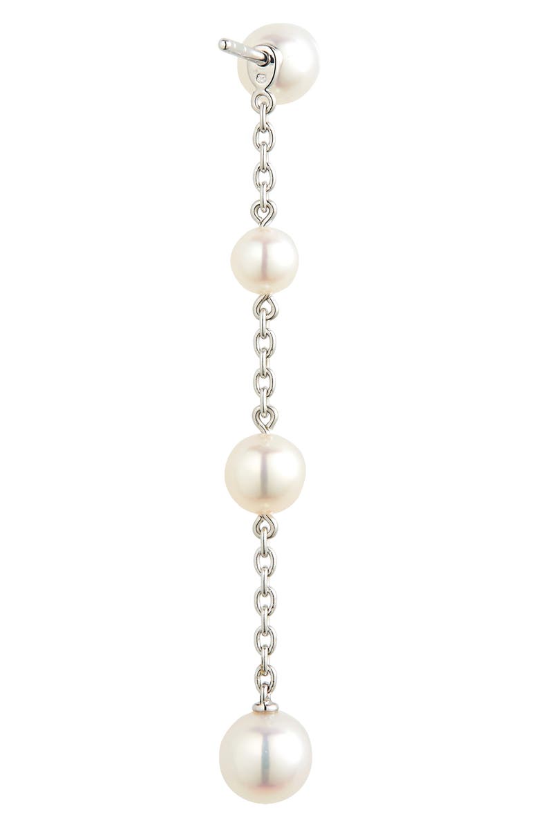Mikimoto Linear Pearl Drop Earrings, Alternate, color, 