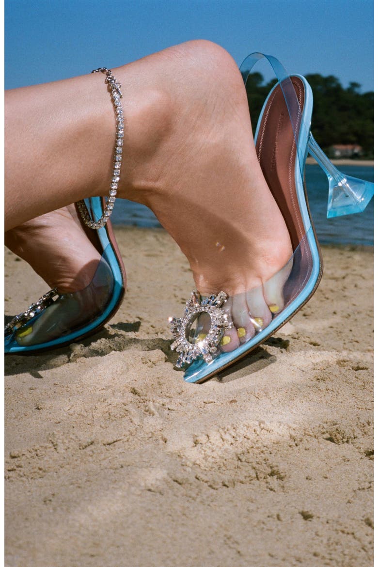 Tennis Anklet, Alternate, color, WHITE CRYSTALS & GOLD BASE
