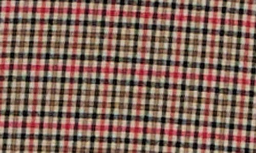 Nina Leonard Plaid U Neck Sleeveless Midi Dress In Brown