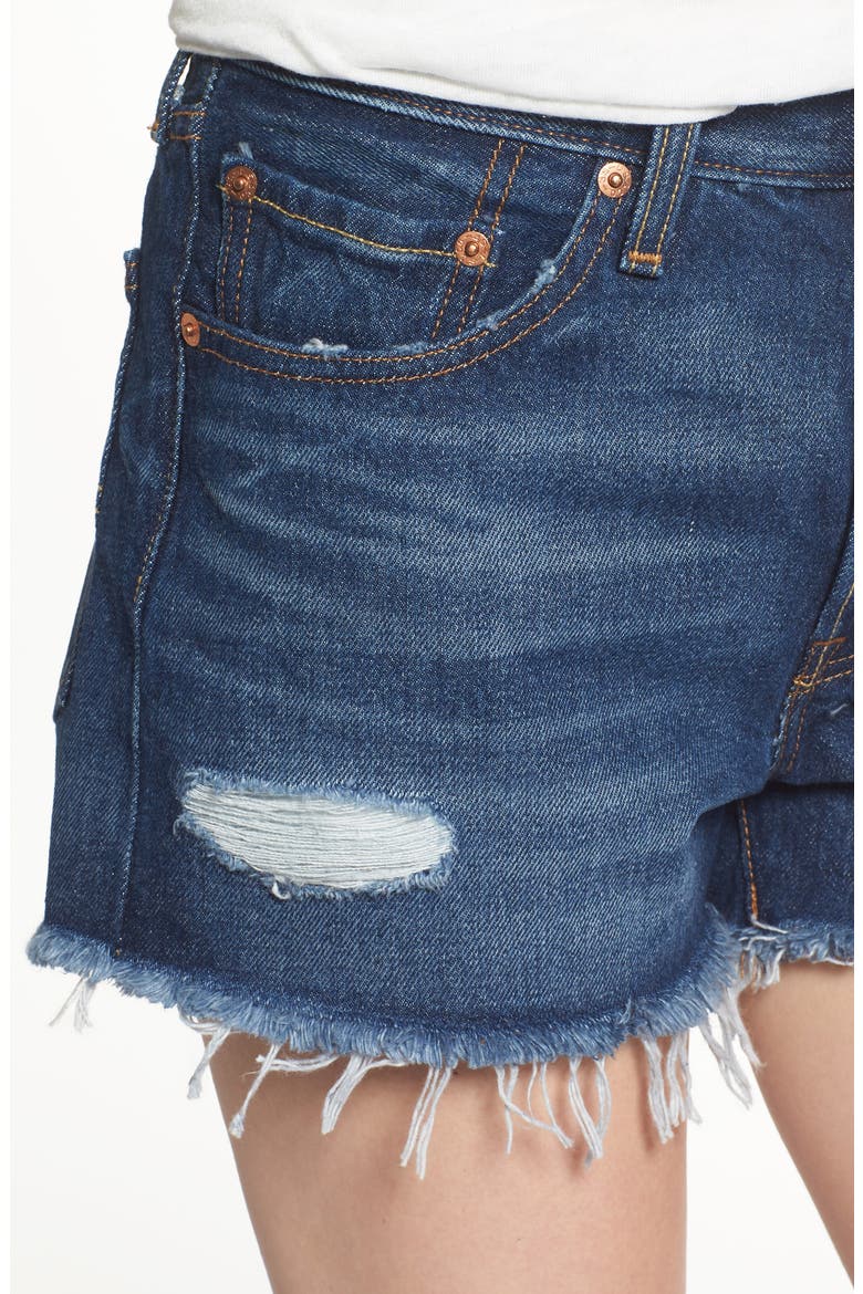 Levi's® 501® Denim Shorts, Alternate, color, SILVERLAKE