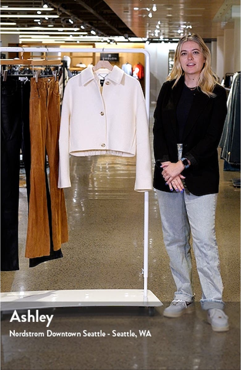 Joliane Chevron Stripe Wool Blend Jacket, sales video thumbnail