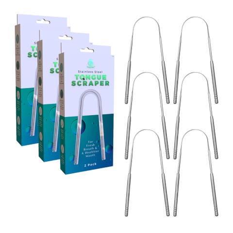 Stainless Steel Tongue Scraper For Fresh Breath & a Healthier Mouth