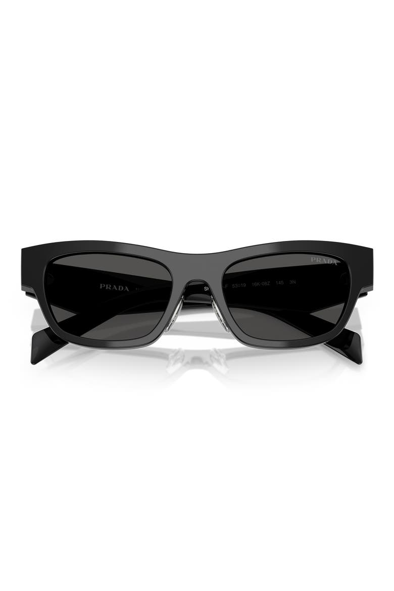 53mm Butterfly Sunglasses, Alternate, color, 16K08Z53 BLACK